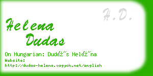 helena dudas business card